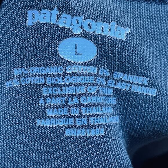 Patagonia Organic Cotton Stretch Knit Dress Sleeveless Boatneck Slate Blue Large - Picture 8 of 8